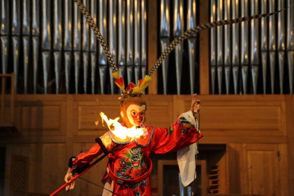 singe feu